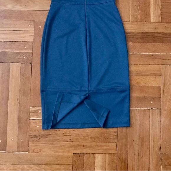 Teal Blue Maria Bonita Midi Dress (NWT) - Picture 3 of 3